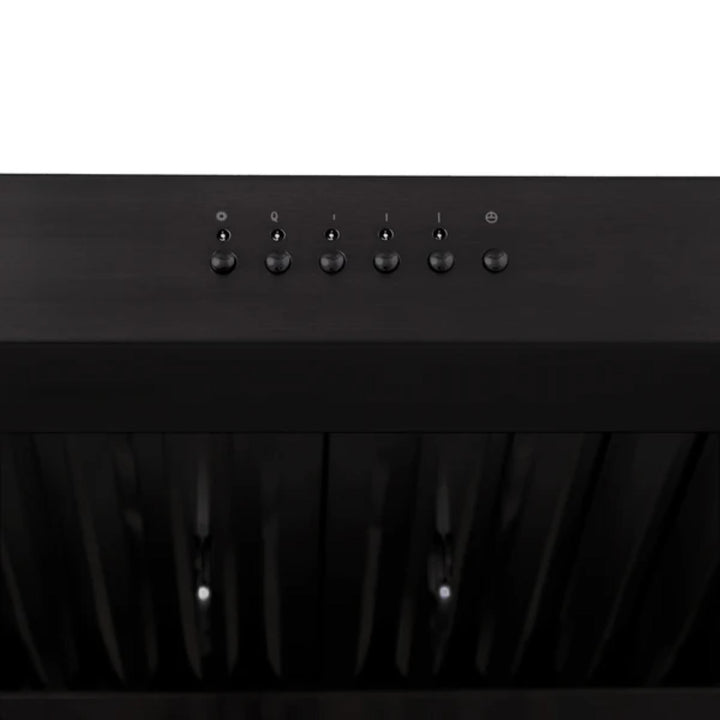 ZLINE 600 CFM Ducted Under Cabinet Range Hood in Black Stainless Steel