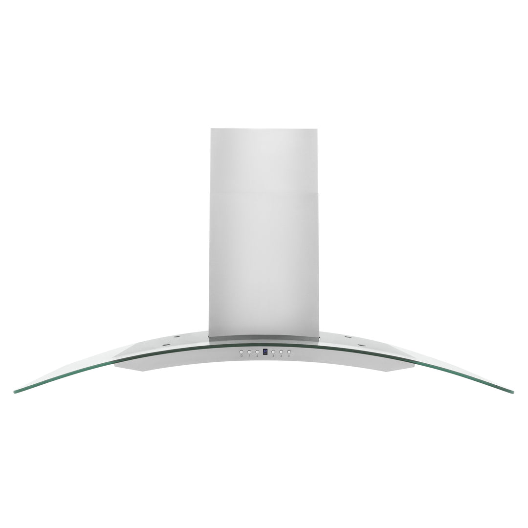 ZLINE 48" Convertible Vent Convertible Vent Wall Mount Range Hood in Stainless Steel &amp; Glass (KN4-48)