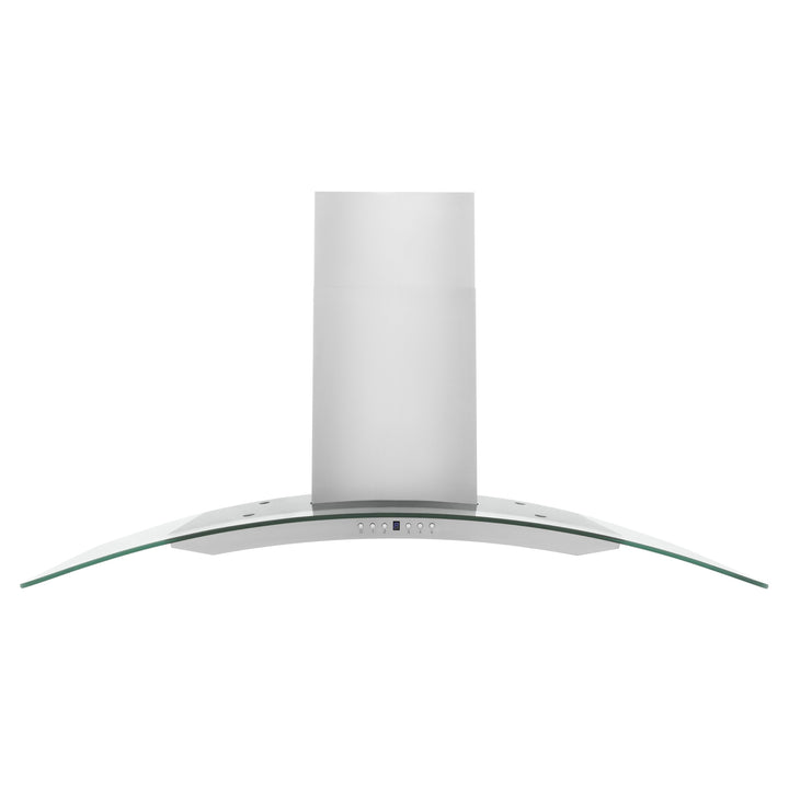 ZLINE 48" Convertible Vent Convertible Vent Wall Mount Range Hood in Stainless Steel &amp; Glass