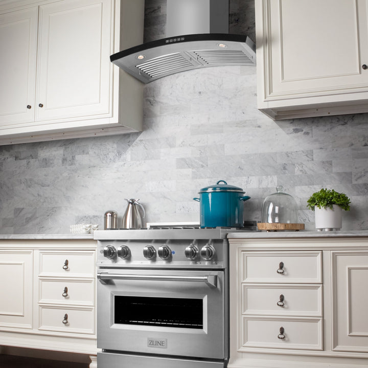 ZLINE 36" Convertible Vent Wall Mount Range Hood in Stainless Steel (KN6-36)