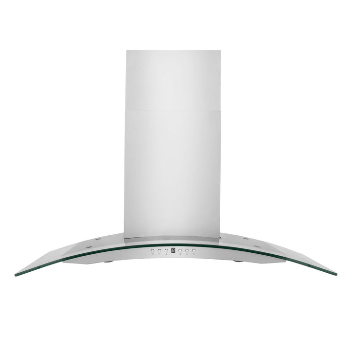 ZLINE 48 in. Convertible Vent Wall Mount Range Hood in Stainless Steel & Glass, KN4-48