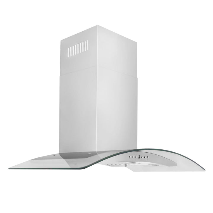 ZLINE 30 in. Convertible Vent Wall Mount Range Hood in Stainless Steel & Glass, KN4-30