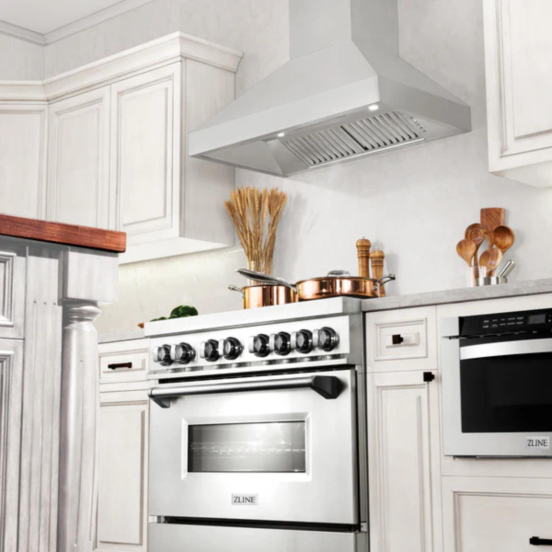 ZLINE 597 Series Professional Wall Mount Range Hood with 430 Stainless Steel in Stainless Steel Finish