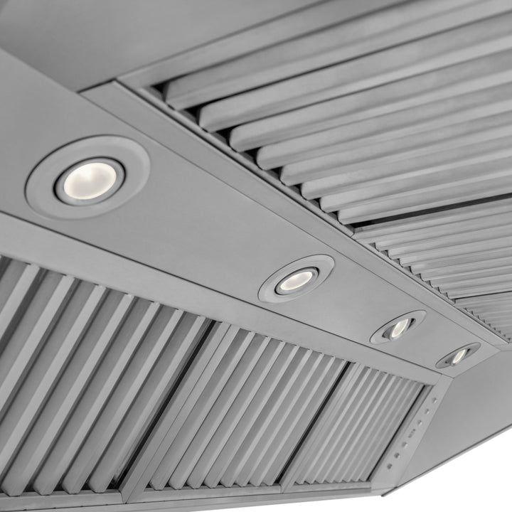 ZLINE 54" Professional Convertible Vent Wall Mount Range Hood in Stainless Steel (597-54)