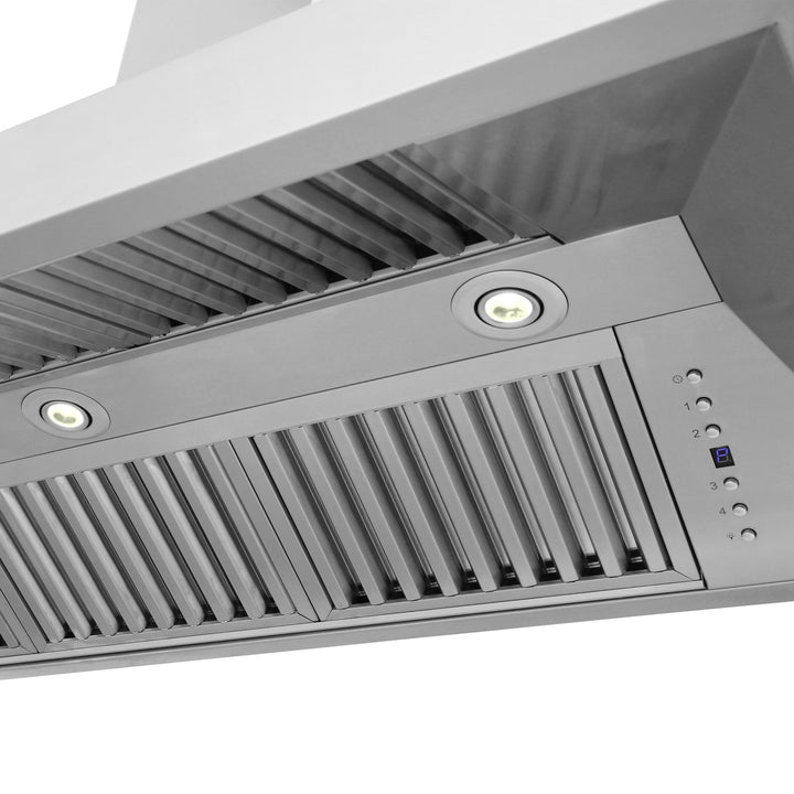 ZLINE 60" Professional Convertible Vent Wall Mount Range Hood in Stainless Steel (597-60)