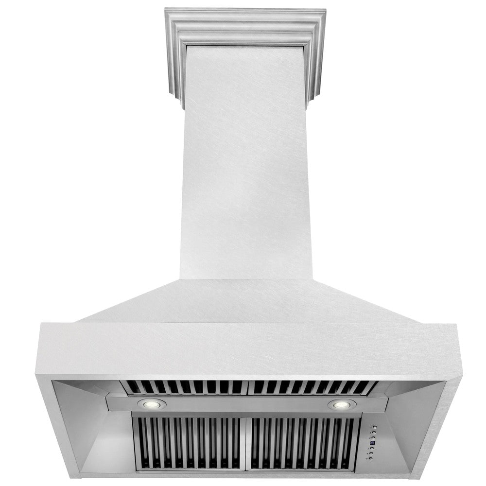 ZLINE 36 in. Kitchen Package with Satin Stainless Dual Fuel Range, Ducted Vent Range Hood and Tall Tub Dishwasher (3KP-RASRH36-DWV)