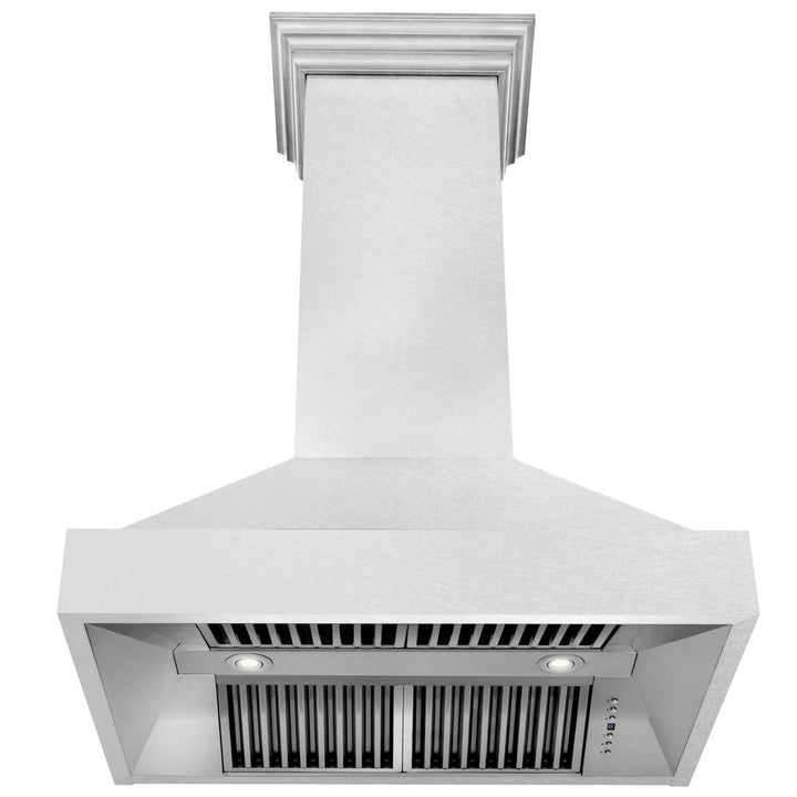 ZLINE 36 in. Kitchen Package with Satin Stainless Steel Dual Fuel Range and Convertible Vent Range Hood (2KP-RASSNRH36)