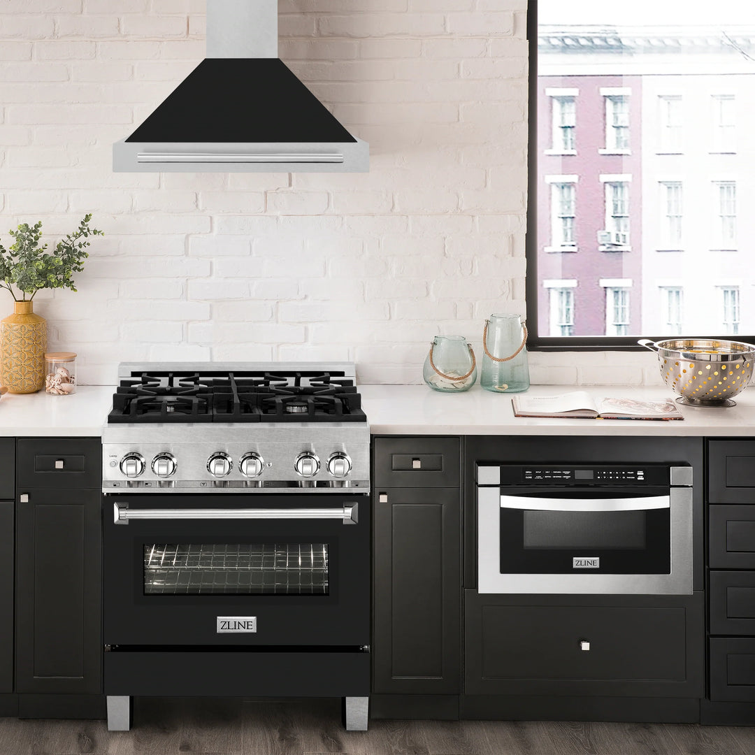 ZLINE 30" Stainless Steel Range Hood With Stainless Steel Handle