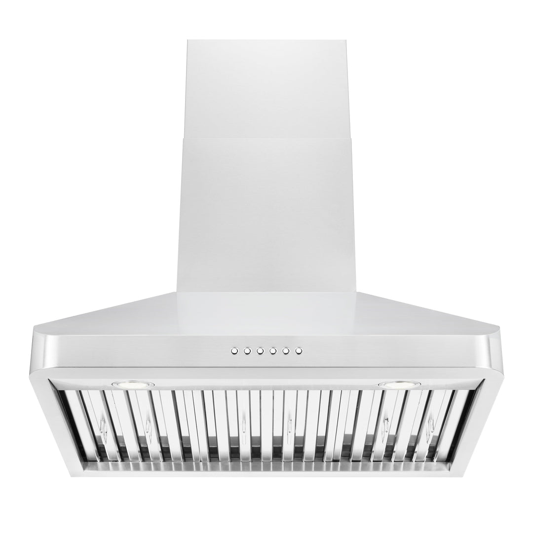 ZLINE 30 in. Alpine Series Professional Ducted Vent Wall Mount Range Hood in Stainless Steel, ALP100WL-30