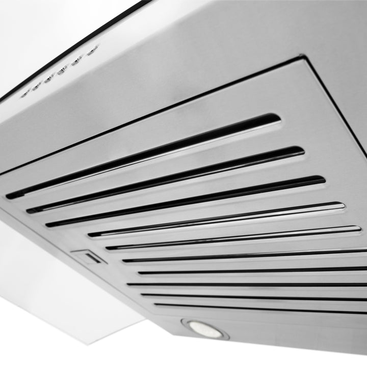 ZLINE 36 in. Alpine Series Professional Ducted Vent Wall Mount Range Hood in Stainless Steel, ALP70WL-36