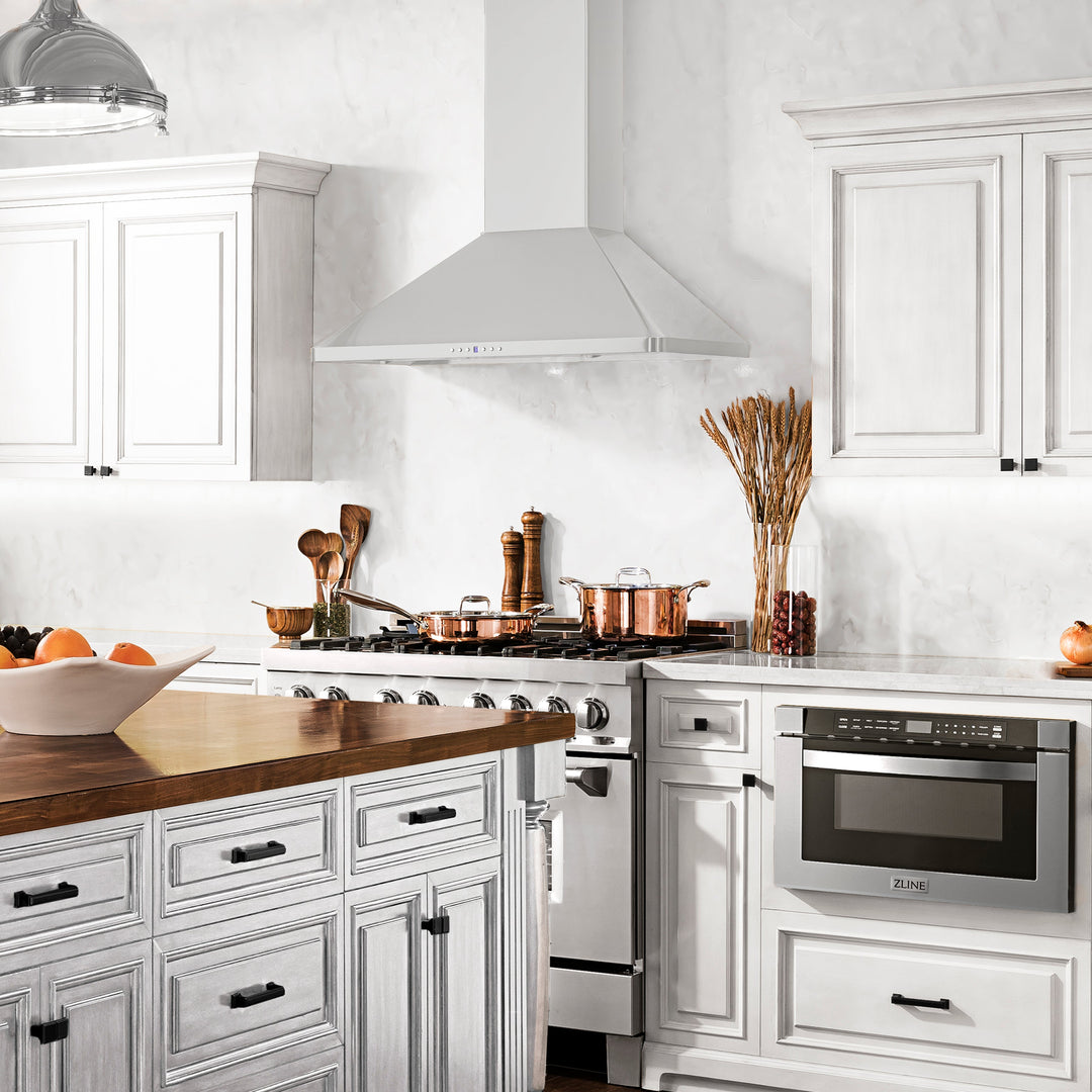 ZLINE 30" Convertible Vent Wall Mount Range Hood in Stainless Steel (KF1-30)