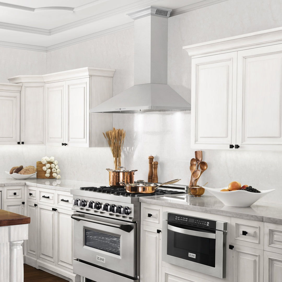 ZLINE 30" Wall Mount Range Hood Stainless Steel Built-in CrownSound
