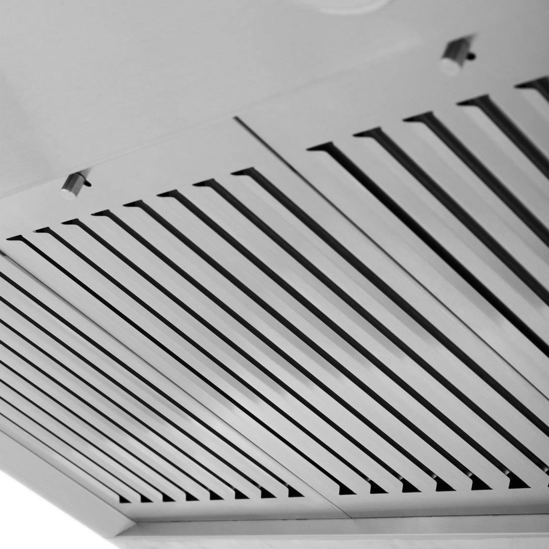 ZLINE 36 in. Convertible Vent Wall Mount Range Hood in Stainless Steel, Handle Open Box-Excellent Condition