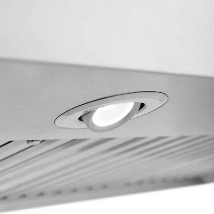ZLINE 30 in. Convertible Vent Wall Mount Range Hood in Stainless Steel, Handle Open Box-Excellent Condition