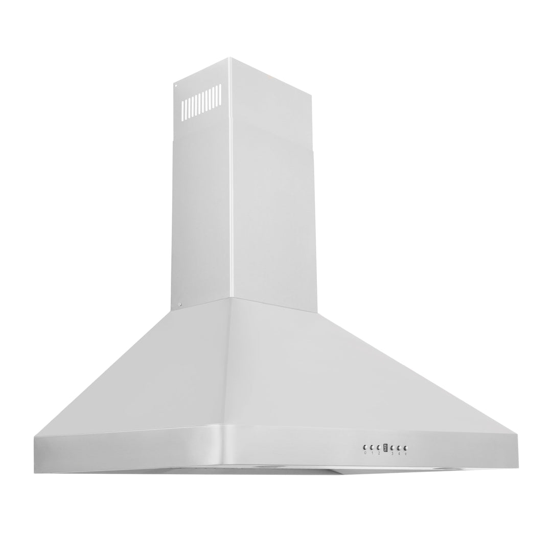 ZLINE 36 in. Convertible Vent Wall Mount Range Hood in Stainless Steel, Handle Open Box-Excellent Condition