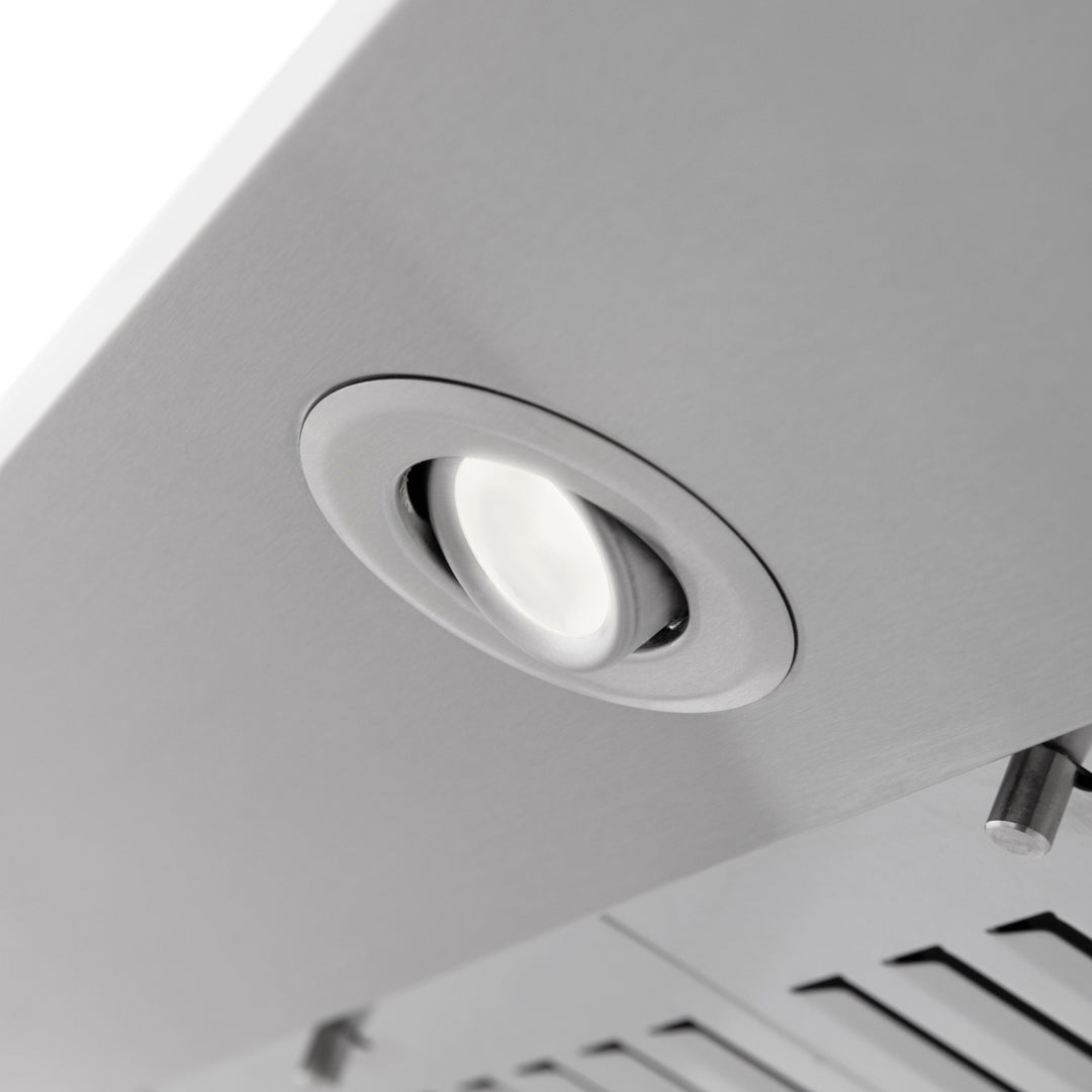 36" ZLINE CrownSound™Ducted Vent Wall Mount Range Hood in Stainless Steel with Built-in Bluetooth Speakers (KF2CRN-BT-36)
