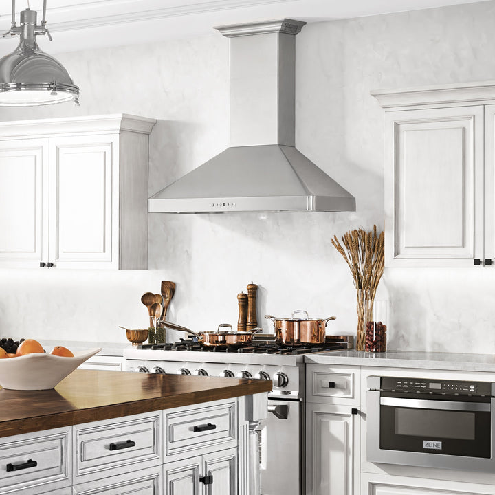 ZLINE 30” Wall Mount Range Hood W/ Built-in CrownSound in Stainless