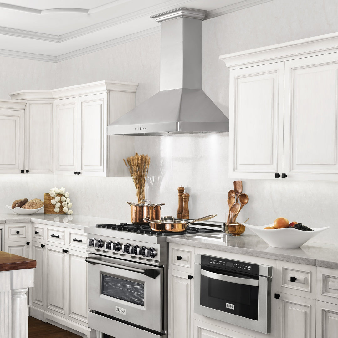 ZLINE 30” Wall Mount Range Hood W/ Built-in CrownSound in Stainless