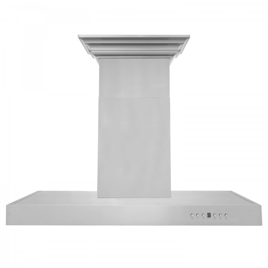 ZLINE 30 in. Stainless Steel Wall Range Hood with Built-in CrownSound® Bluetooth Speakers, KECRN-BT-30