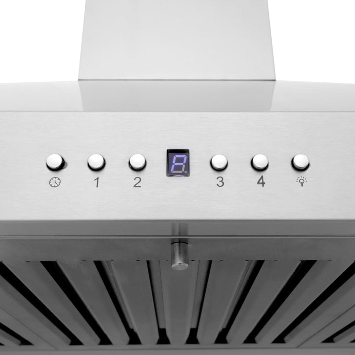 ZLINE 30" Wall Mount Range Hood with 4-Speed 400 CFM Motor W/Built-in CrownSound Bluetooth Speakers