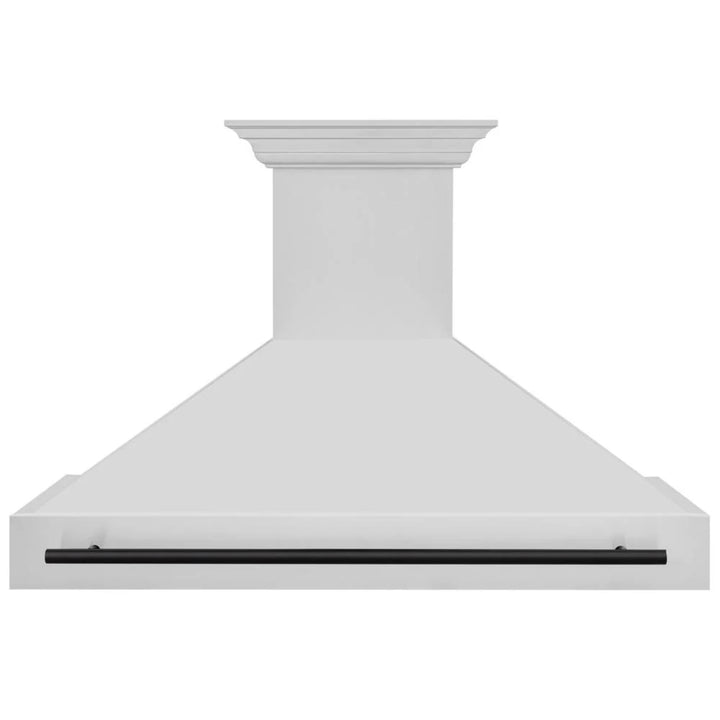 ZLINE Autograph Edition 30", 36", &amp; 48" Stainless Steel 4-Piece Kitchen Package with Matte Black Accents—Dual Fuel Range, Wall Mount Range Hood, Dishwasher, and Refrigerator
