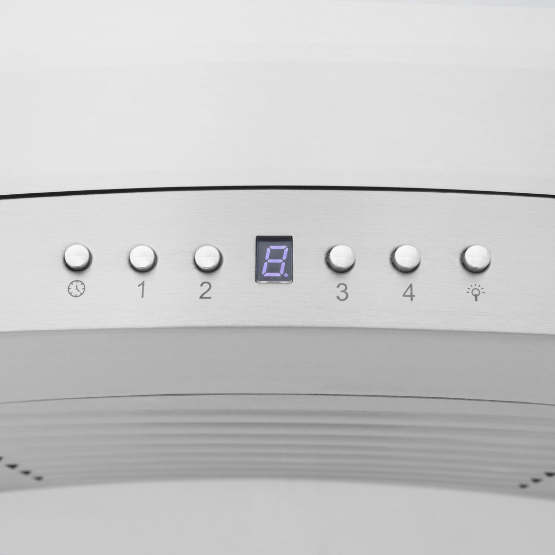 ZLINE 30” Wall Mount Range Hood in Stainless Steel Built-in CrownSound