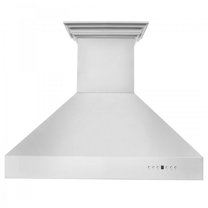 ZLINE 36 in. Stainless Steel Wall Range Hood with Built-in CrownSound® Bluetooth Speakers, 697CRN-BT-36