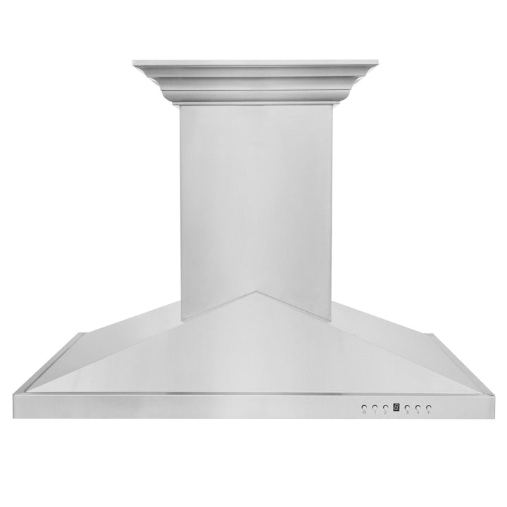 ZLINE 30" Ducted Island Mount Range Hood in Stainless Steel W/ Integrated CrownSound Bluetooth Speakers