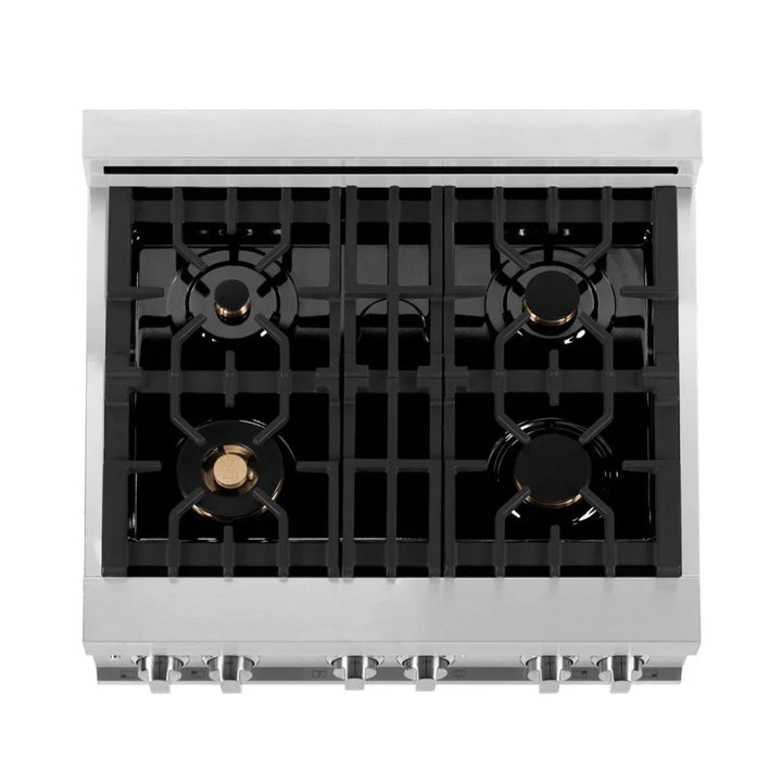 ZLINE Legacy Dual Fuel Range with Brass Burners and Griddle – 30", 36", and 48"