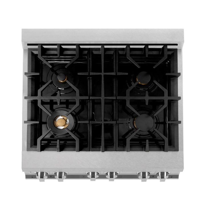 ZLINE Legacy Dual Fuel Ranges in Satin Stainless Steel with Brass Burners &amp; Griddle – 30", 36", &amp; 48"