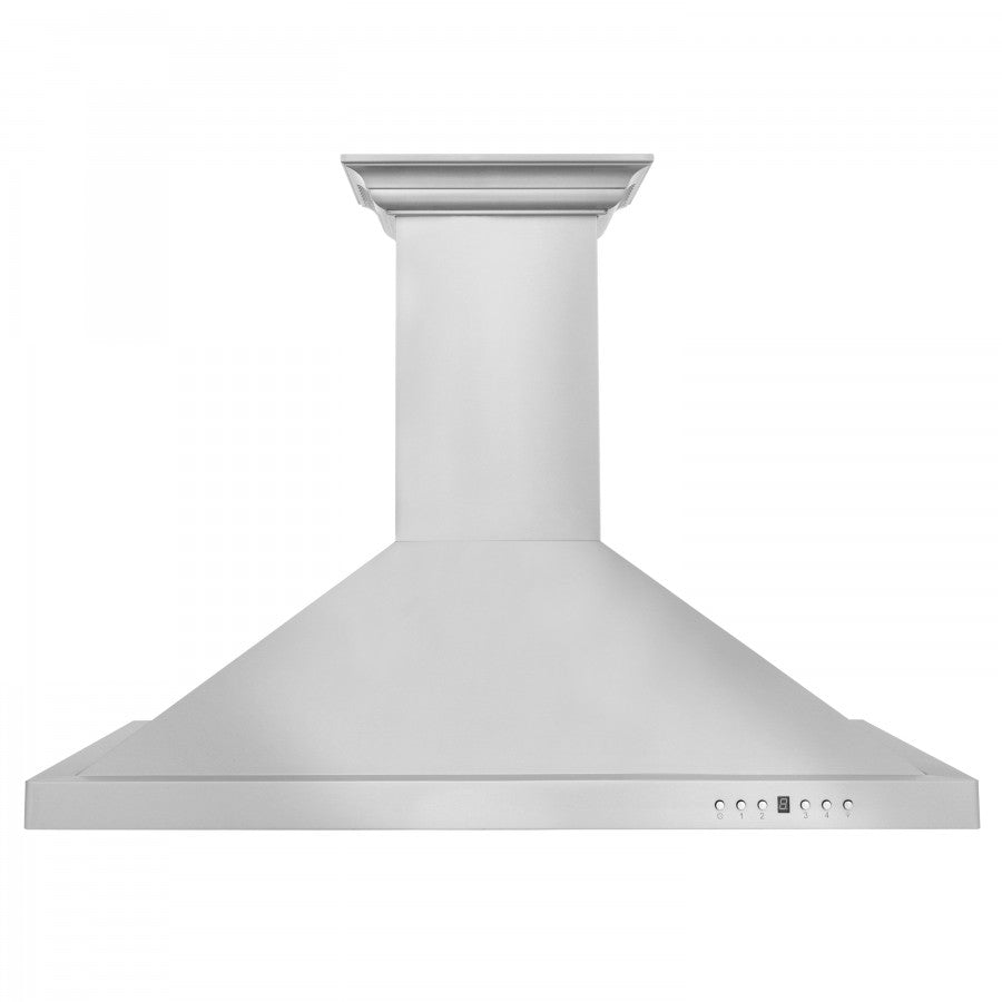 ZLINE 30 in. Stainless Steel Wall Range Hood with Built-in CrownSound® Bluetooth Speakers, KBCRN-BT-30