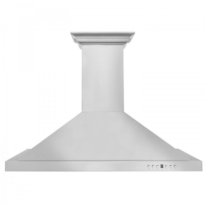 ZLINE 36 in. Stainless Steel Wall Range Hood with Built-in CrownSound® Bluetooth Speakers, KBCRN-BT-36