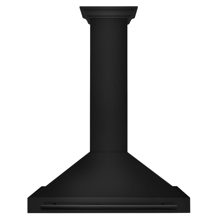 ZLINE 36 in. Convertible Black Stainless Steel Wall Mount Range Hood With Black Stainless Steel, Handle Open Box-Excellent Condition
