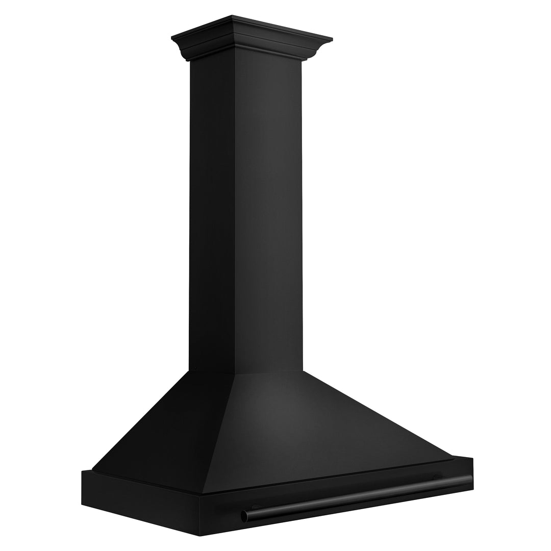 ZLINE 36 in. Convertible Black Stainless Steel Wall Mount Range Hood With Black Stainless Steel, Handle Open Box-Excellent Condition