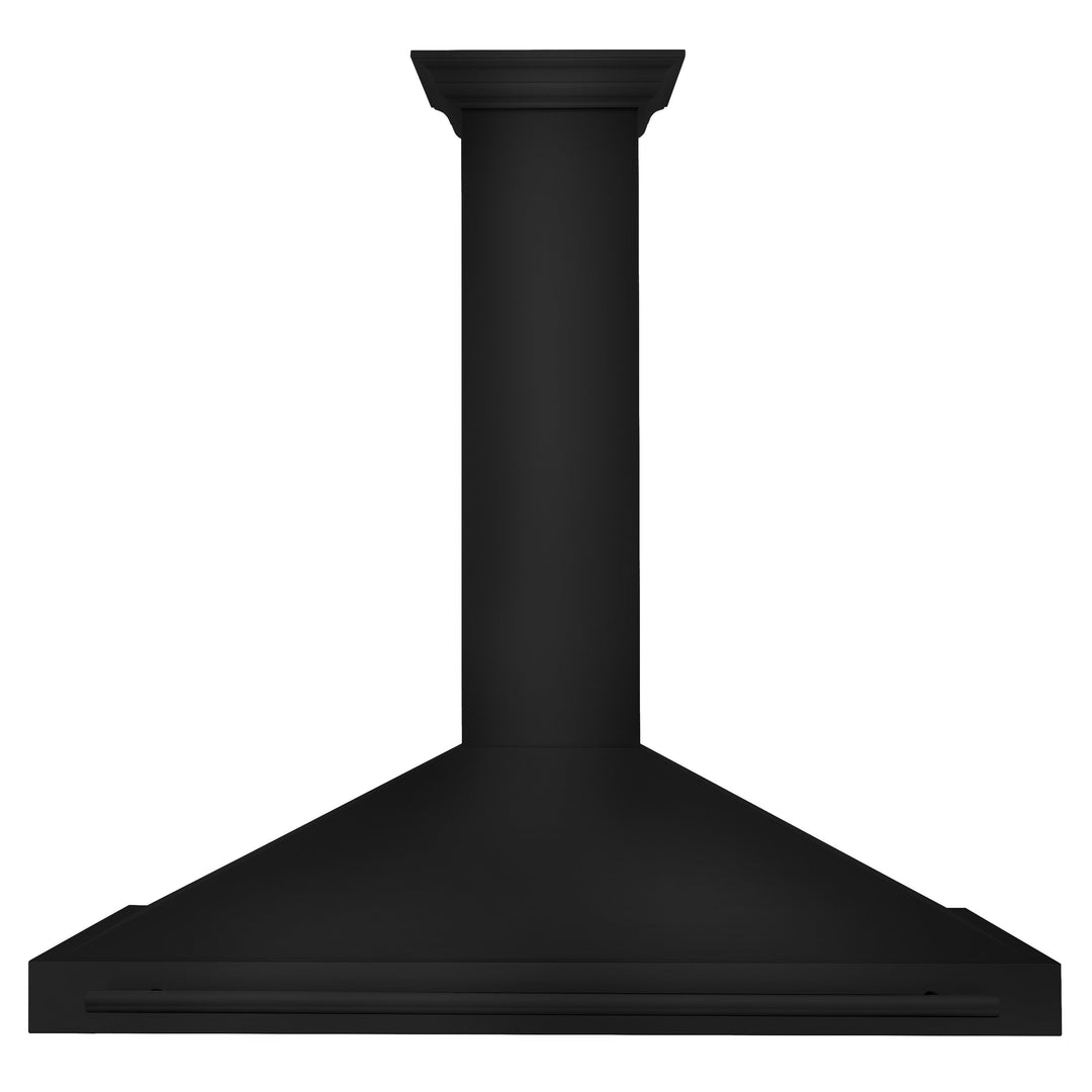 ZLINE 48" 400 CFM Convertible Wall Mount Range Hood in Black Stainless Steel, BSKB4X-48