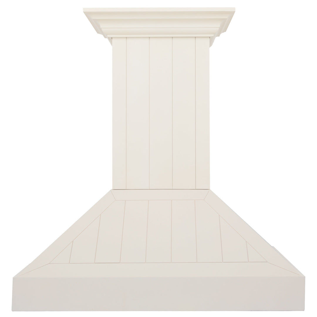 ZLINE 30" Ducted Vent Wooden Convertible Vent Wall Mount Range Hood in Cottage White