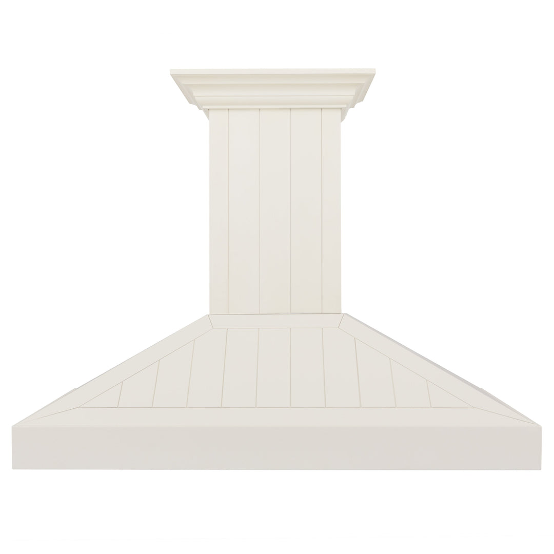 ZLINE 36” Wooden Wall Mount Range Hood Cottage White - Includes Motor