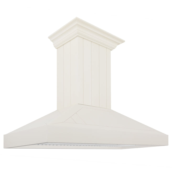 ZLINE 36” Wooden Wall Mount Range Hood Cottage White - Includes Motor