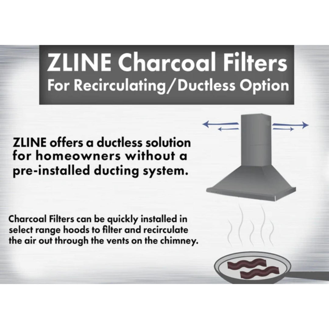 ZLINE CF1 Set of 2 Charcoal Filters for Range Hoods with Recirculating Option