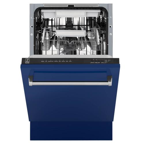 ZLINE 18" Compact Top Control Dishwasher in Custom Panel Read SS Tub
