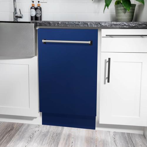 ZLINE 18" Compact Top Control Dishwasher in Custom Panel Read SS Tub