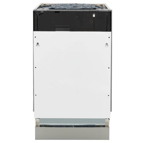 ZLINE 18" Compact Top Control Dishwasher Custom Panel Ready Blue Matte