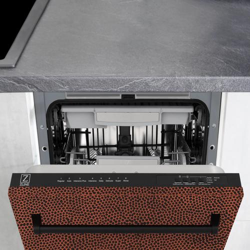 ZLINE 18" Compact Top Control Dishwasher Custom Panel Ready HH Copper
