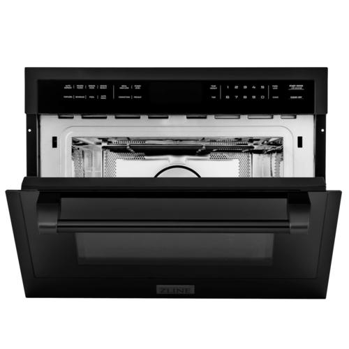 ZLINE 24" Built-in Convection Microwave Oven in Black Stainless Steel