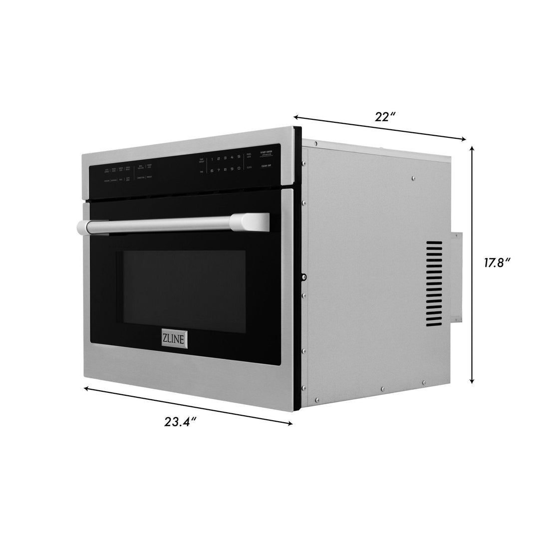ZLINE 24" Built-in Convection Microwave Oven in SS Speed/Sensor Cooking