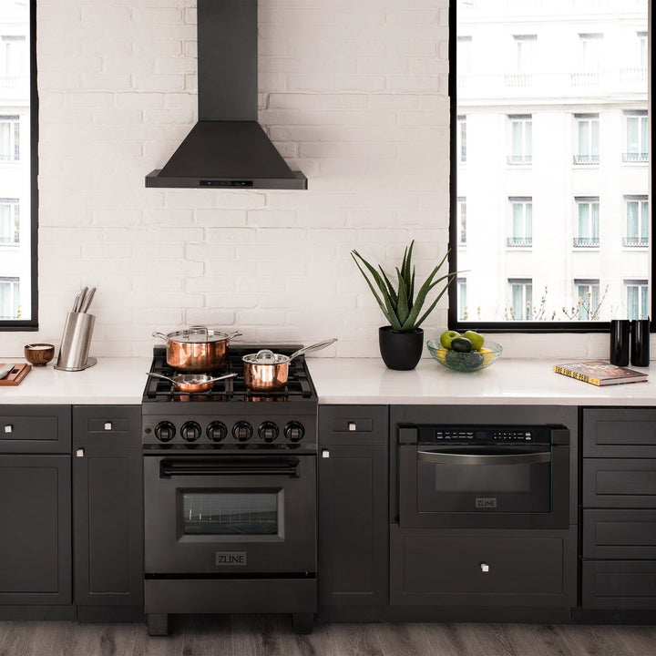 ZLINE 36" Black Stainless 4.6 cu.ft. 6 Gas Burner/Electric Oven Range