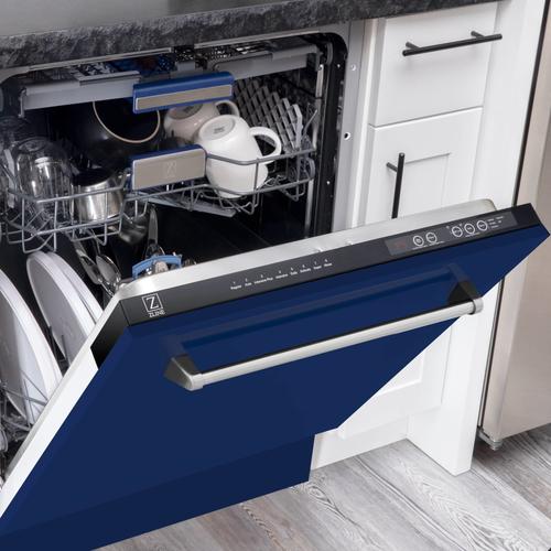ZLINE 24" Top Control Tall Tub Dishwasher in Custom Panel Ready SS Tub