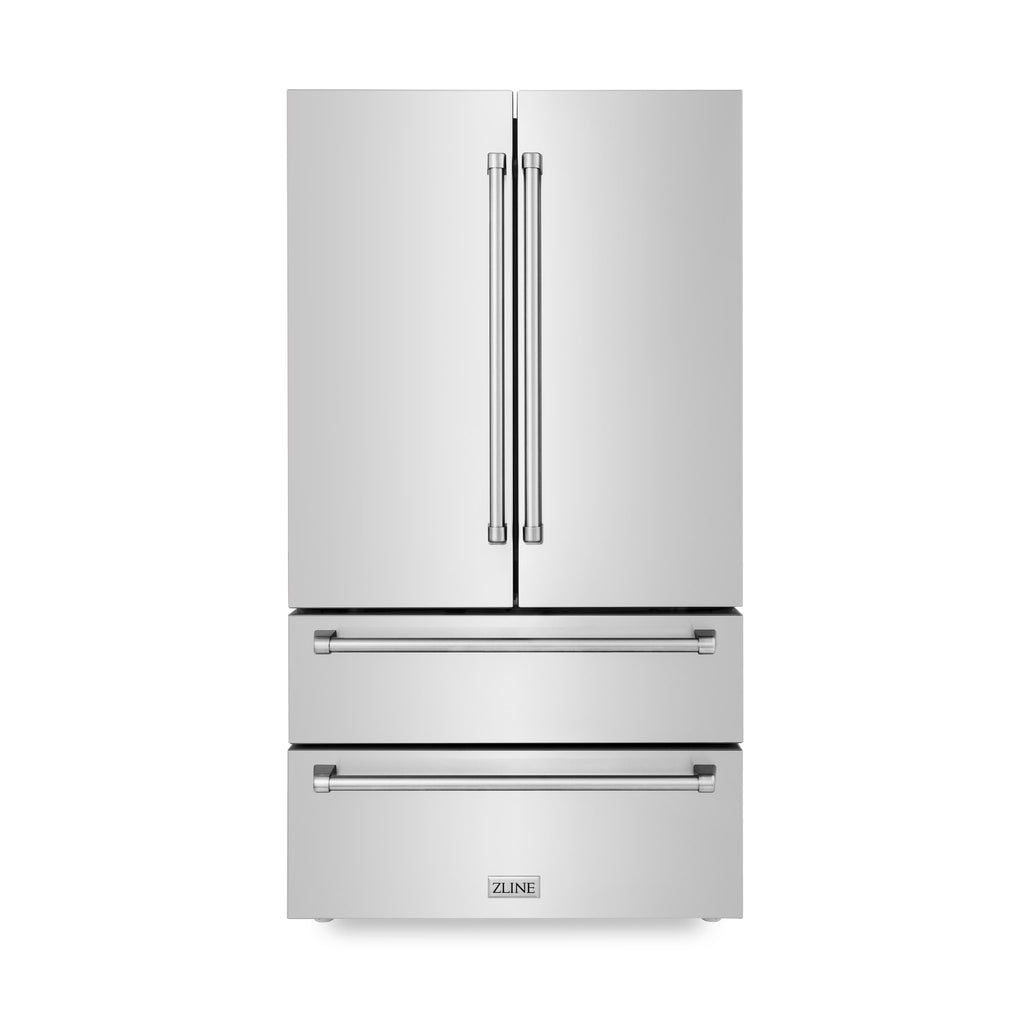 ZLINE 30” 3 Piece Stainless Fuel Range w/ Refrigerator &amp; Microwave