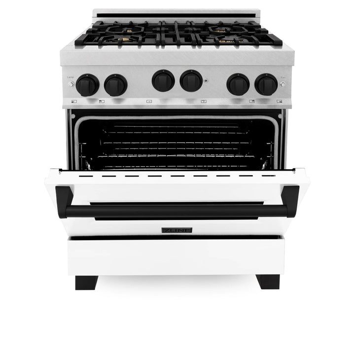 ZLINE 30" 4.0 cu. ft. Range with Gas Stove and Gas Oven in Matte Black