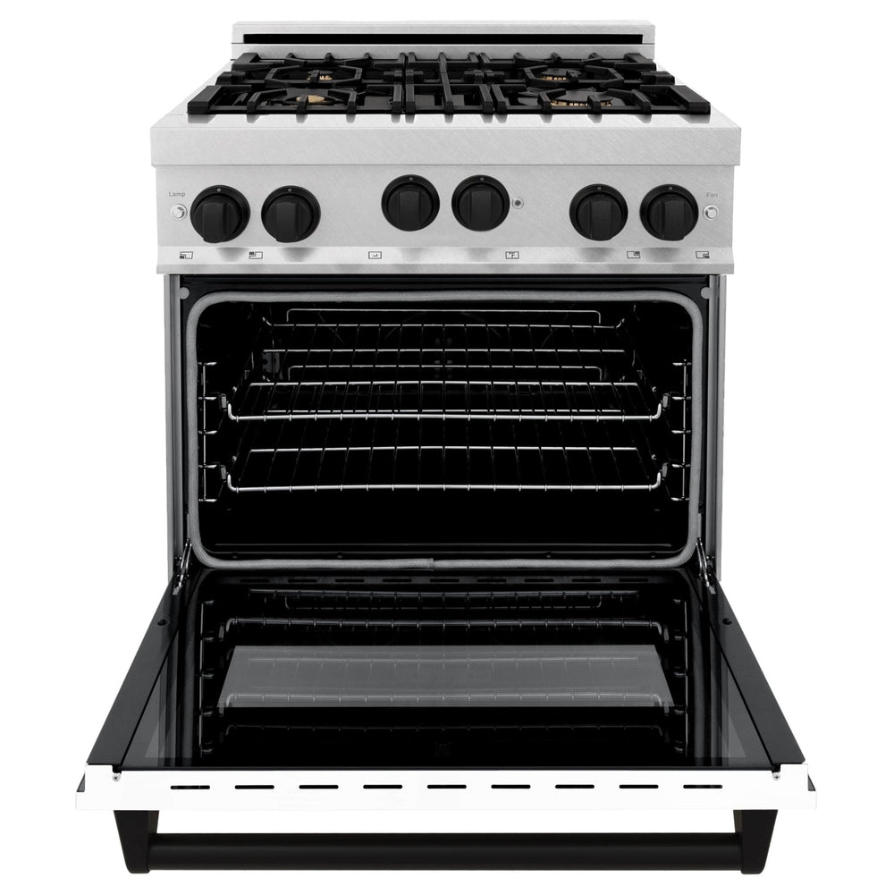 ZLINE 30" 4.0 cu. ft. Range with Gas Stove and Gas Oven in Matte Black